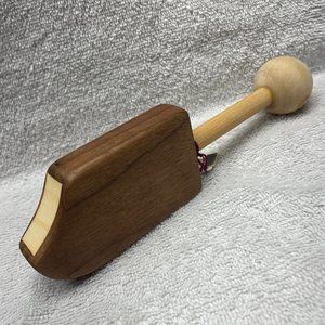 NWT Zoll Woodworks For Mossy Creek Baby Rattle, Ice Cream Stick, Non-Toxic, 8" L